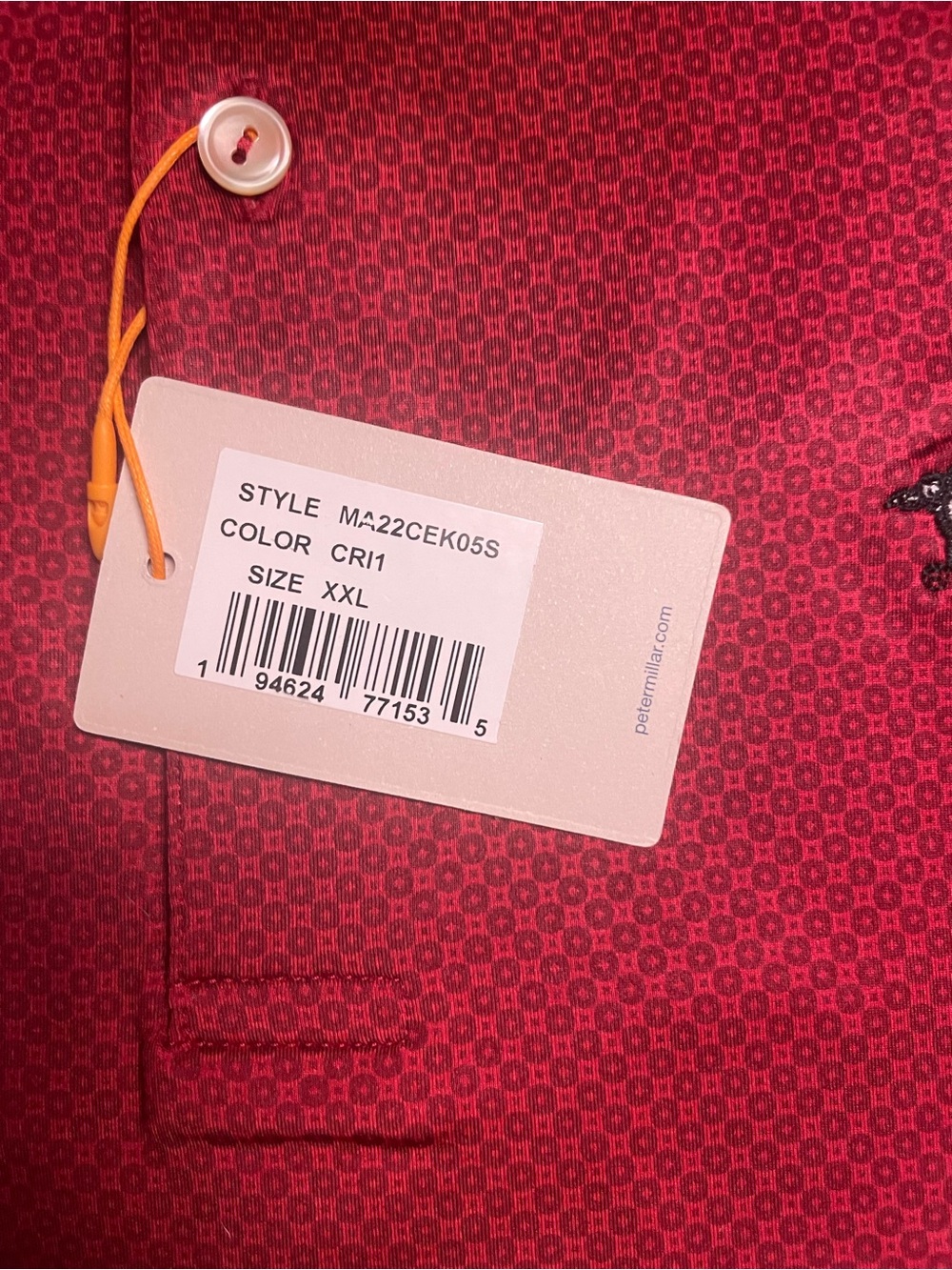 Peter Millar Arkansas Razorbacks Men's L Polo NWT - Picture 3 of 6